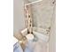 Clean bathroom with a white toilet, bathtub, shower with a marble tile wall and shower curtain at 3165 Blackshear Dr, Marietta, GA 30060