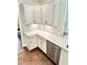 Bright kitchen featuring sleek stainless steel appliances and white cabinetry at 3165 Blackshear Dr, Marietta, GA 30060