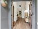 View through the double front doors to a hardwood floor and an open concept living area at 2255 Lenox Ridge Ne Ct, Atlanta, GA 30319