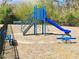 Playground area with slide, see saw, and benches, perfect for to enjoy at 533 Mount Gerizim Se Rd, Mableton, GA 30126