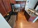 Well-equipped kitchen featuring stainless steel appliances and breakfast bar at 5578 Swanson Rd, Ellenwood, GA 30294