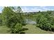 Lush backyard with scenic water views, beautiful landscaping, and serene environment at 6310 Stillwood Ln, Cumming, GA 30041