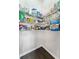 Well-stocked pantry with wire shelving provides ample storage space for all your groceries and kitchen essentials at 6310 Stillwood Ln, Cumming, GA 30041