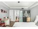 Functional bedroom space with an adjoined kitchenette and an en suite bathroom at 1496 Shadowrock Dr, Marietta, GA 30062