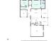 Home floor plan featuring an open-concept living area with a spacious kitchen and dining area at 530 Mount Park Dr, Powder Springs, GA 30127
