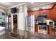 Modern kitchen with stainless steel appliances, ample counter space, and sleek design at 530 Mount Park Dr, Powder Springs, GA 30127