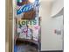 Building lobby area with graphic wall art and seating at 87 Peachtree Sw St # 209, Atlanta, GA 30303