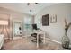 Bedroom/Office featuring carpet flooring, a work desk, and stylish decor at 2300 Whiteoak Drive Southeast Se Dr, Smyrna, GA 30080