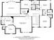 Second-floor layout featuring bedrooms, bathrooms, laundry, and walk-in closets, with dimensions labeled at 2484 Mossy Branch Dr, Snellville, GA 30078