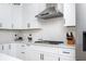 Bright kitchen features white cabinets, stainless steel appliances, and sleek countertops at 3537 Edenridge Ct, Buford, GA 30519