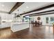 Modern kitchen with white cabinets, marble countertops, and an island at 5860 Riverwood Dr, Sandy Springs, GA 30328