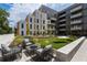 Outdoor courtyard features lounge seating and a hammock at 775 Juniper Ne St # 327, Atlanta, GA 30308