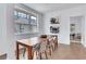 Bright dining area boasts natural light and seating for six at 775 Juniper Ne St # 327, Atlanta, GA 30308
