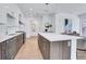 Spacious kitchen featuring a large island, stainless appliances, and modern cabinetry at 775 Juniper Ne St # 327, Atlanta, GA 30308