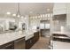 Modern kitchen with stainless steel appliances, a large island, and a farmhouse sink at 2996 Treeside Ter, Marietta, GA 30066
