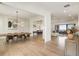 Bright and airy living room with hardwood floors, an open layout, and sliding glass doors at 2996 Treeside Ter, Marietta, GA 30066