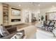 Bright and airy living room with fireplace, built-in shelves, hardwood floors, and comfortable seating at 2996 Treeside Ter, Marietta, GA 30066