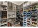 Organized pantry with shelves and bins for ample storage, enhancing the kitchen's functionality and efficiency at 2996 Treeside Ter, Marietta, GA 30066