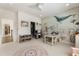 Bright room features a whimsical ocean mural, soft carpet, and a walk-in closet at 2996 Treeside Ter, Marietta, GA 30066