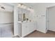 Bright bathroom featuring a tiled shower, soaking tub, and a white double vanity with marble countertop at 3390 Meadow Grass Drive, Dacula, GA 30019