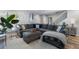 Well-lit living room with a cozy sectional sofa, modern decor, and hardwood floors at 46 Ivy Ne Rdg, Atlanta, GA 30342