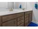 Bathroom features double sinks, modern fixtures, and ample storage space at 55 Clubhouse Way, Acworth, GA 30101