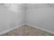 Empty walk-in closet, providing ample storage, with carpet flooring and wire shelving at 55 Clubhouse Way, Acworth, GA 30101