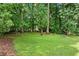 Sprawling backyard lush with mature trees at 3210 Roseheath Ln, Lithonia, GA 30038