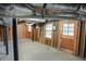 Unfinished basement with exposed beams and block foundation walls at 3352 Northbrook Dr, Atlanta, GA 30340