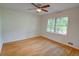 Bedroom with hardwood floors, a ceiling fan, and natural light at 3352 Northbrook Dr, Atlanta, GA 30340