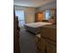 Spacious bedroom with unique built-in headboard and ample natural light at 206 River Run Dr, Atlanta, GA 30350