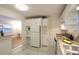 Cozy kitchen featuring built-in cabinets, sleek appliances, and patterned flooring at 819 Durant Ne # 819-6, Atlanta, GA 30308