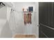 Functional closet with wire shelving for storage and well-organized hanging clothes at 441 Breccia Run, Mcdonough, GA 30253