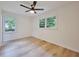 Bedroom features a modern ceiling fan and two windows providing great natural light at 450 Collier Ridge Nw Dr, Atlanta, GA 30318