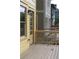 Exterior view of the backyard deck, back door, and backyard at 110 Hogue St, Atlanta, GA 30312