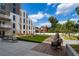 Relaxing outdoor common area with stylish seating, green spaces, and attractive landscaping features, ideal for community gatherings at 775 Juniper St # 405, Atlanta, GA 30308