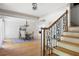 Elegant dining room with hardwood floors, chandelier, and natural light at 55 Bransford Rd, Sandy Springs, GA 30324