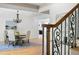 Elegant dining room with hardwood floors, chandelier, and natural light at 55 Bransford Rd, Sandy Springs, GA 30324