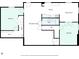 Floor plan for the ground level featuring bedrooms, recreation room, utility and bath at 55 Bransford Rd, Sandy Springs, GA 30324