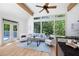 Bright living room with large windows, deck access, and comfortable seating at 55 Bransford Rd, Sandy Springs, GA 30324