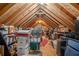 View of unfinished attic space with exposed rafters providing potential storage at 2525 Highbrooke Trl, Duluth, GA 30097