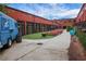 Courtyard view with picnic tables and food truck for outdoor dining and gatherings at 756 Joseph E Lowery Sw Blvd, Atlanta, GA 30310