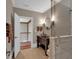 Elegant bathroom with stone floors, vessel sink, and a frameless glass shower at 89 Somerset Ln, Cartersville, GA 30121