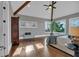 Bedroom boasts vaulted ceilings, natural light, and gleaming wood floors at 89 Somerset Ln, Cartersville, GA 30121