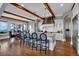 Gourmet kitchen island and eating area with mountain views make this a great gathering space at 89 Somerset Ln, Cartersville, GA 30121