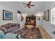 Well lit office space with a cozy sitting area and ample shelving at 89 Somerset Ln, Cartersville, GA 30121