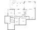 Spacious floor plan of the basement featuring a recreation room, wet bar, exercise room and utility spaces at 965 Tiverton Ln, Alpharetta, GA 30022