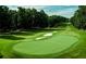 Scenic golf course view with manicured greens and mature trees at 965 Tiverton Ln, Alpharetta, GA 30022