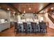 Gourmet kitchen has a wood plank ceiling, white subway tile backsplash, and stainless appliances at 965 Tiverton Ln, Alpharetta, GA 30022