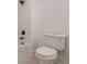 Close up of a toilet, shower and faucet in a renovated bathroom at 4075 O Henry Ct, Mcdonough, GA 30252